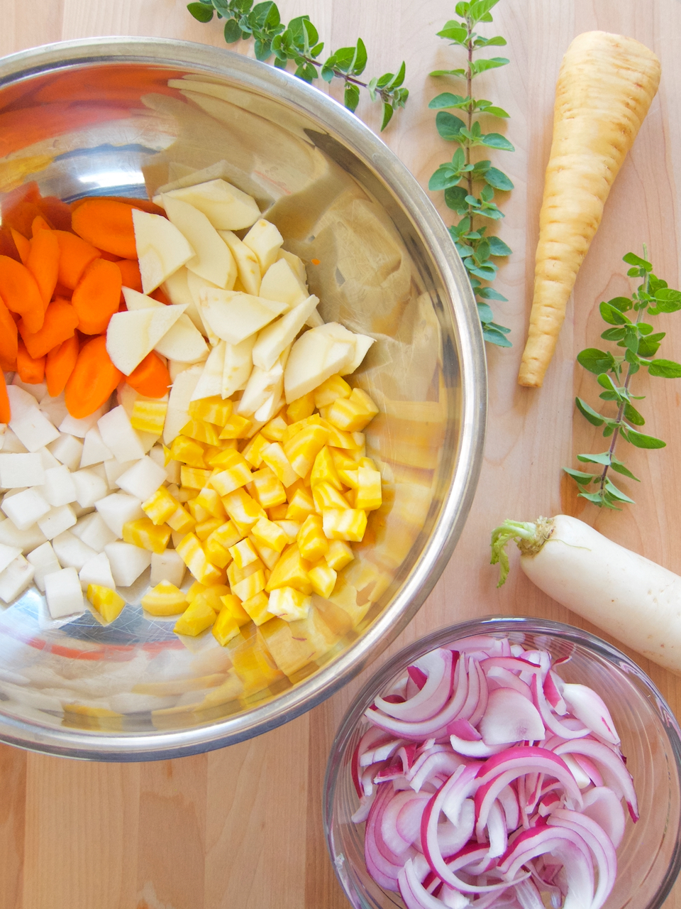 Roasted Beets, Parsnips, Carrots and Radish Dolly’s Kettle