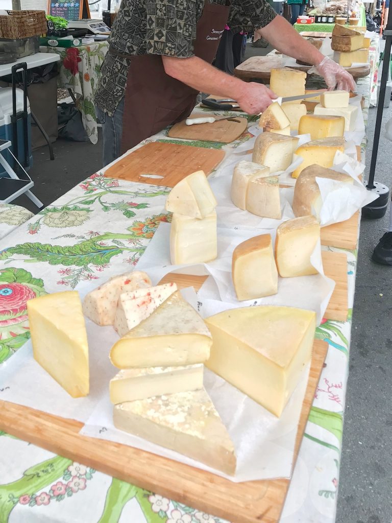 cheese at farmers market