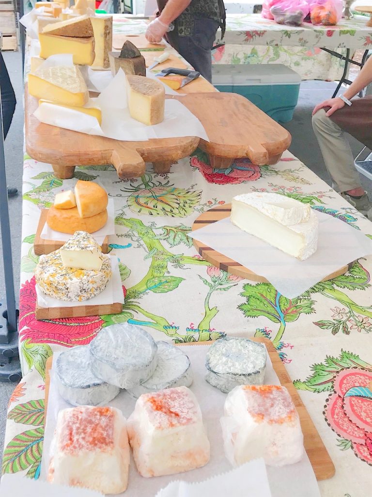 cheese at farmers market
