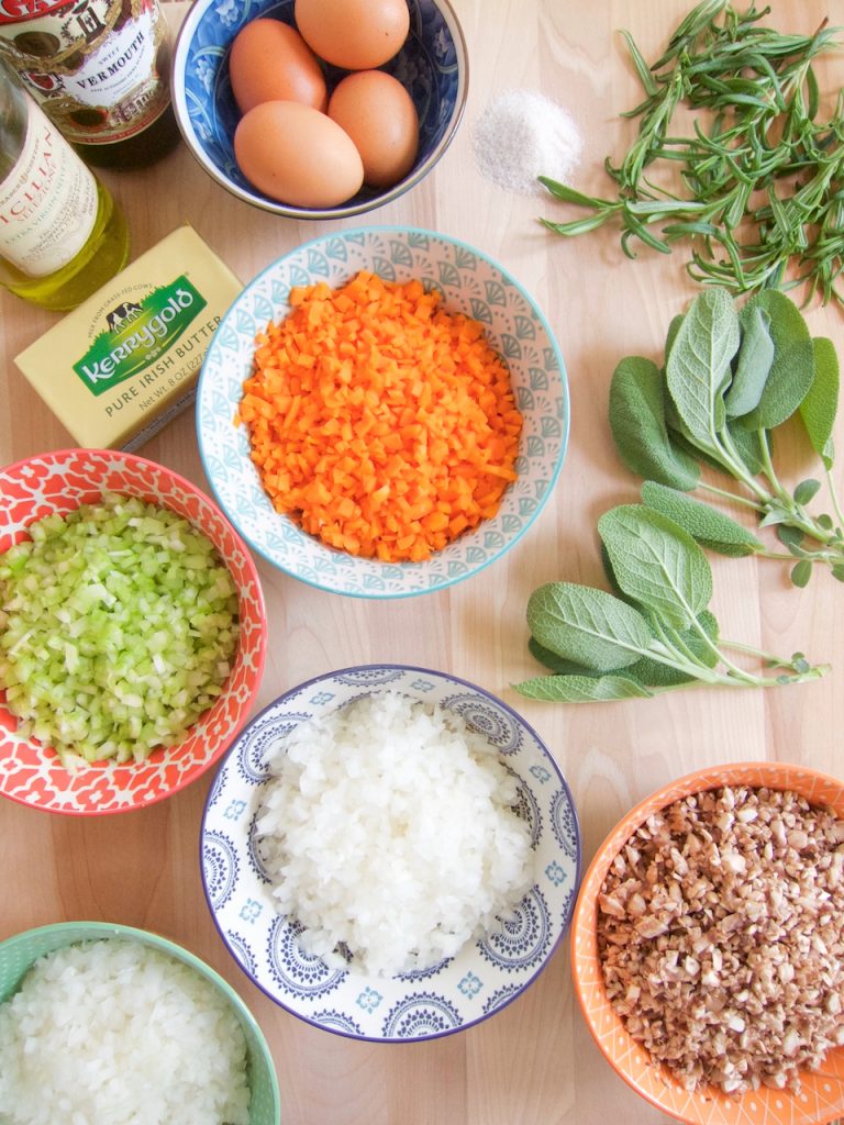 ingredients for Meatballs Alla Bolognese