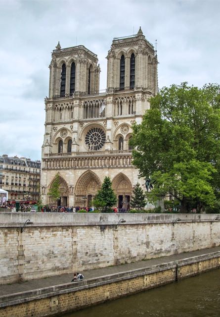 outside of Notre Dame Cathedral