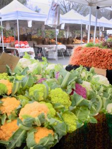 cauliflower at the farmers market