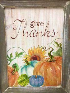 thanksgiving sign
