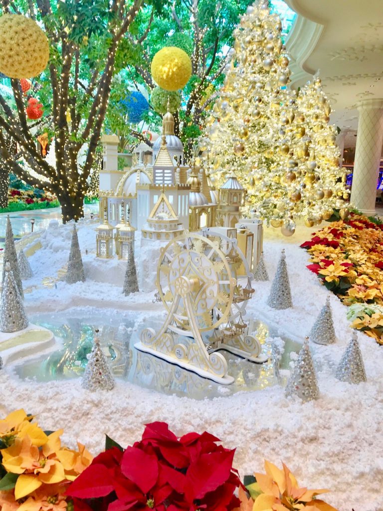 Christmas decorations at the Wynn Hotel Las Vegas