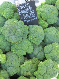 broccoli at the farmers market