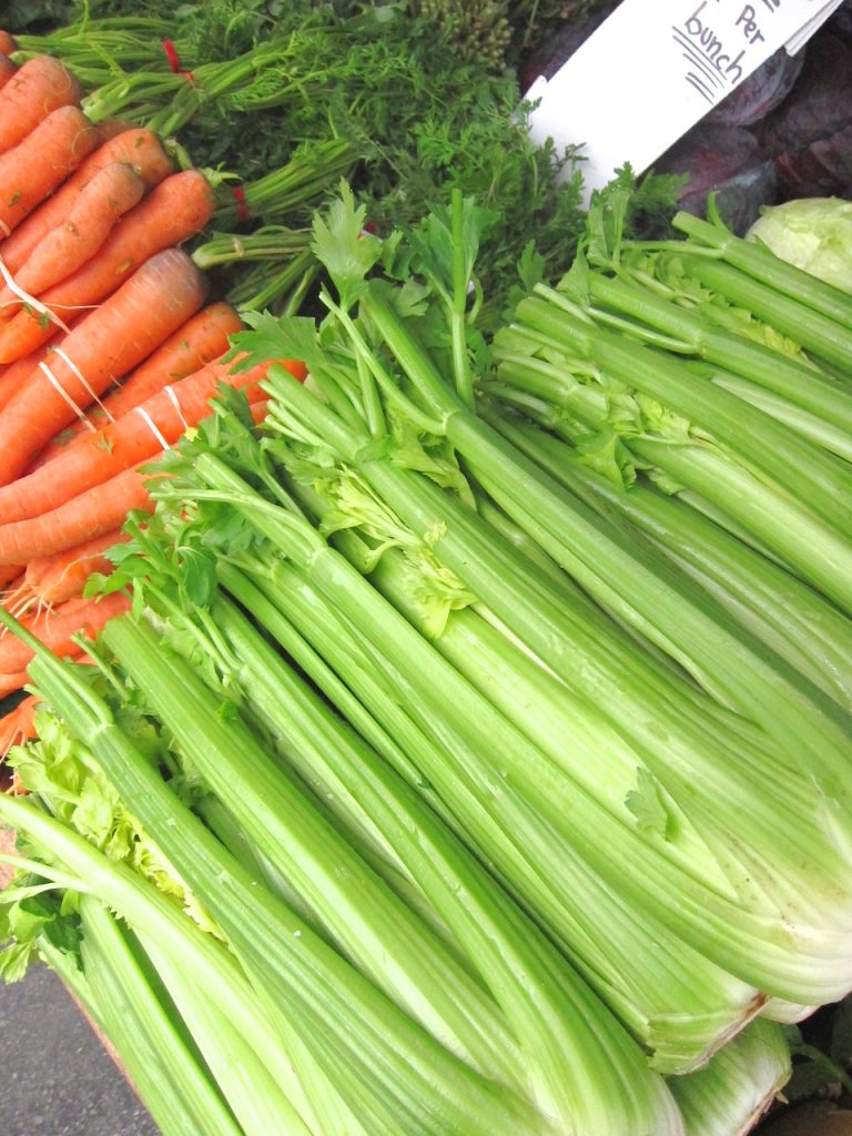 celery at  the farmers market