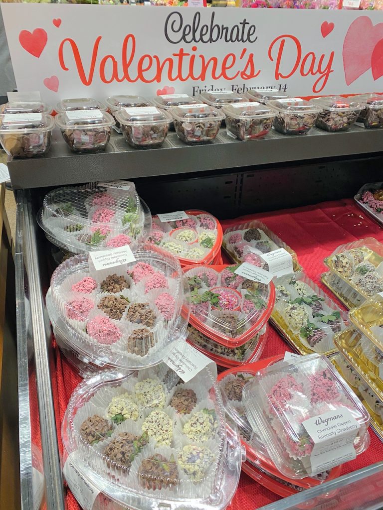 Valentine strawberries at Wegmans