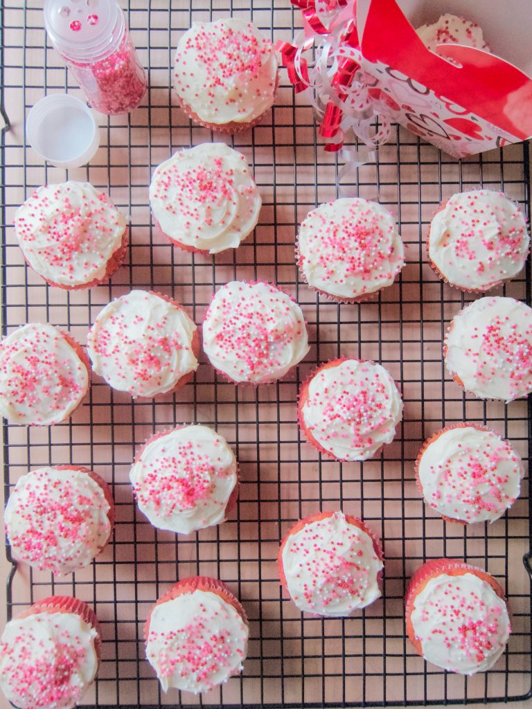Beet and White Carrot Cupcakes
