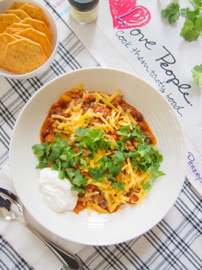 serving of Chocolate Chili