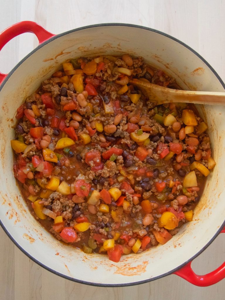 Chocolate Chili in pot