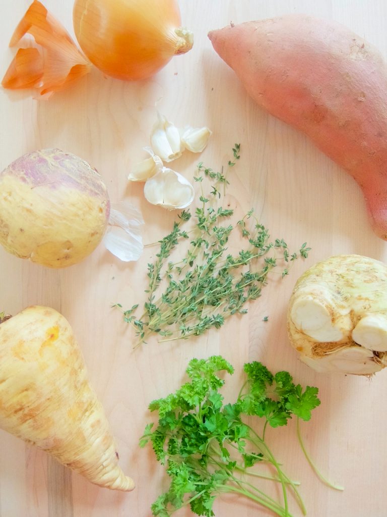 ingredients for vegetable filling
