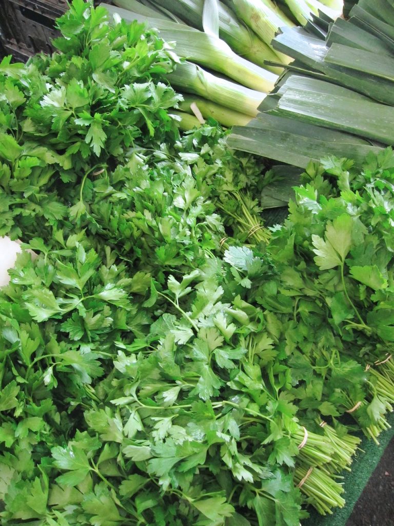 cilantro at the farmers market