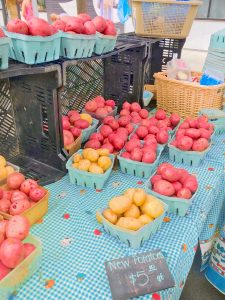 potatoes at the farmers market