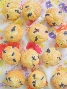 lemon muffins with blueberries