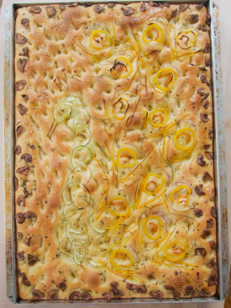 decorated Focaccia Bread