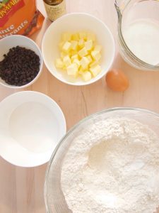 ingredients for currant scones