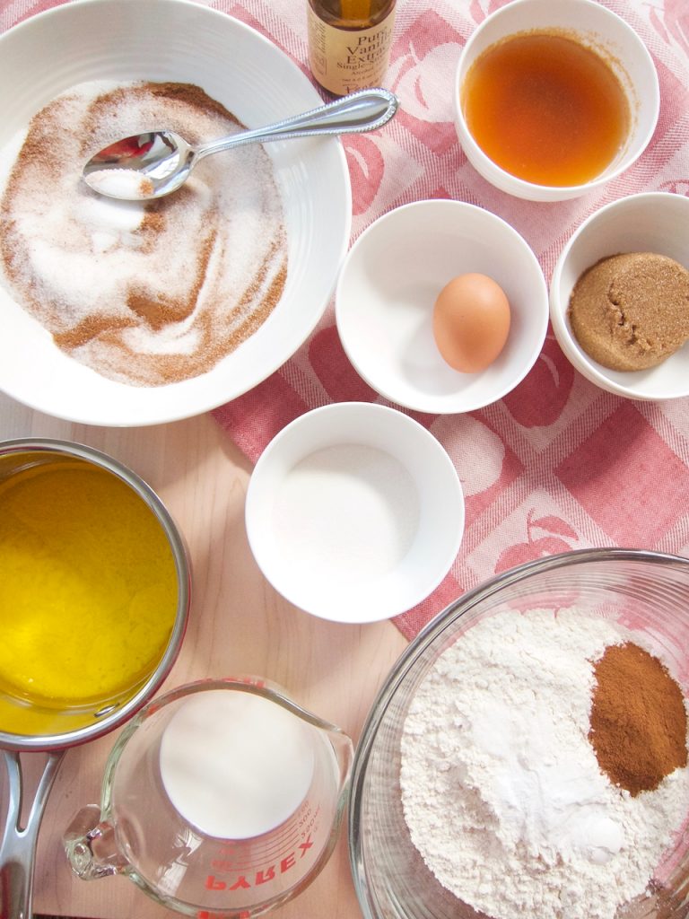 ingredients for apple cider donuts