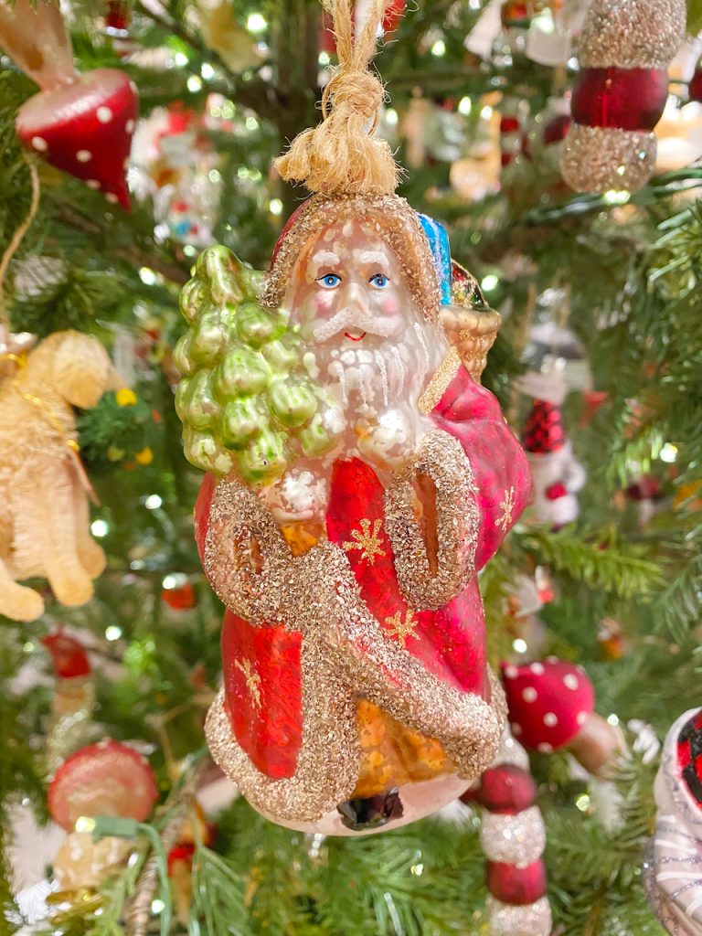 santa christmas tree ornament