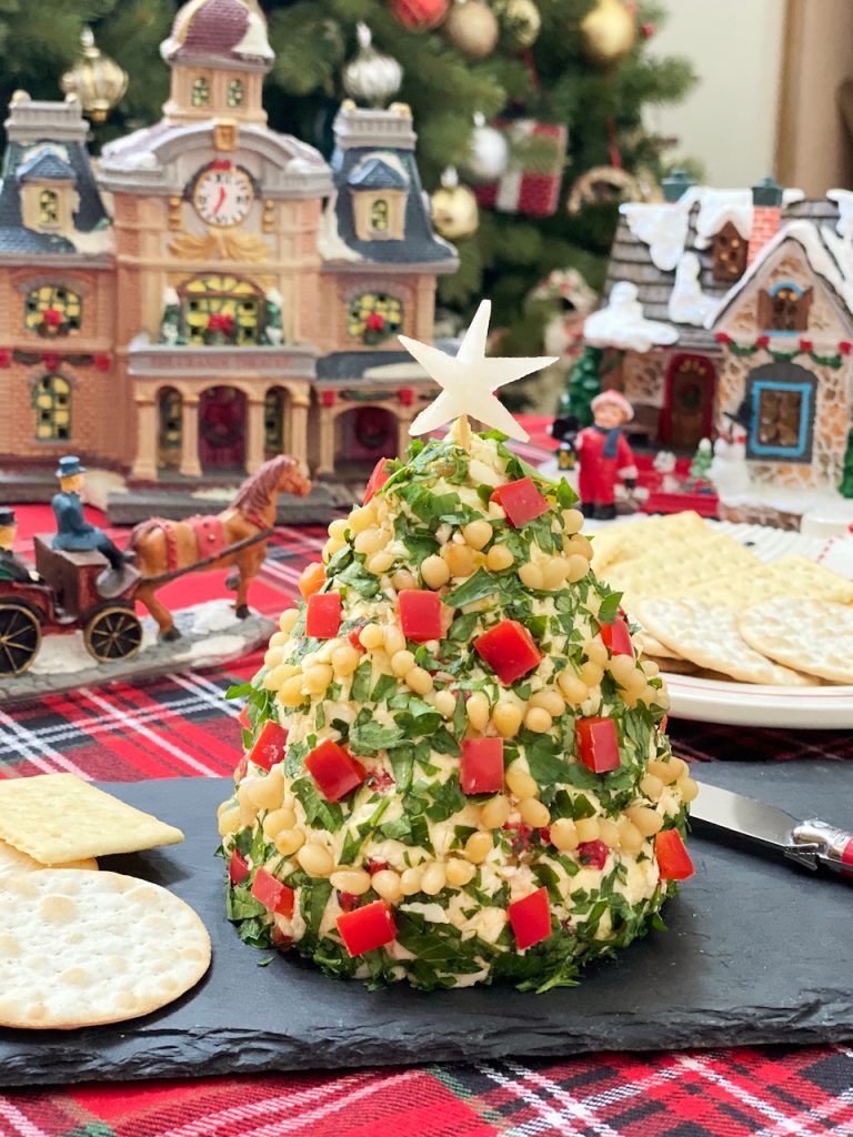 decorated Pimento and Chilies Cheese Spread