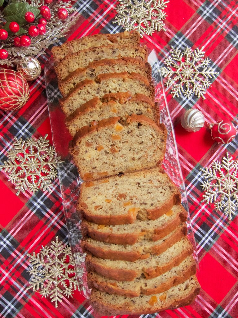 Banana Bread With Peaches