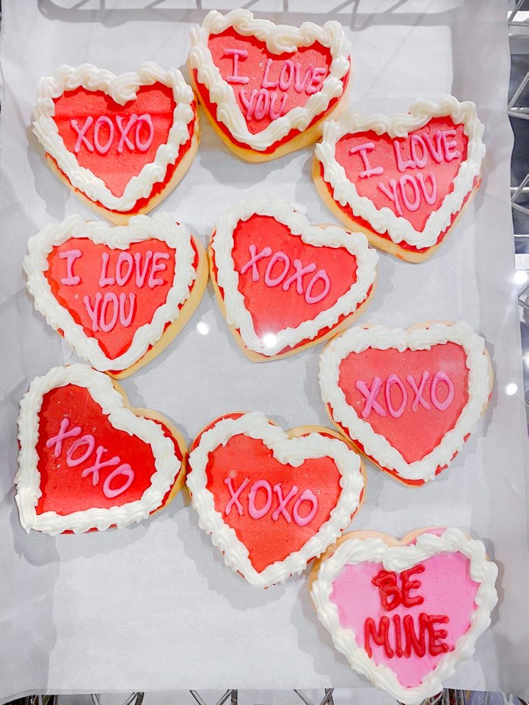 Valentine cookies at Wegmans