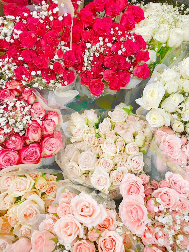 Valentine roses at Wegmans