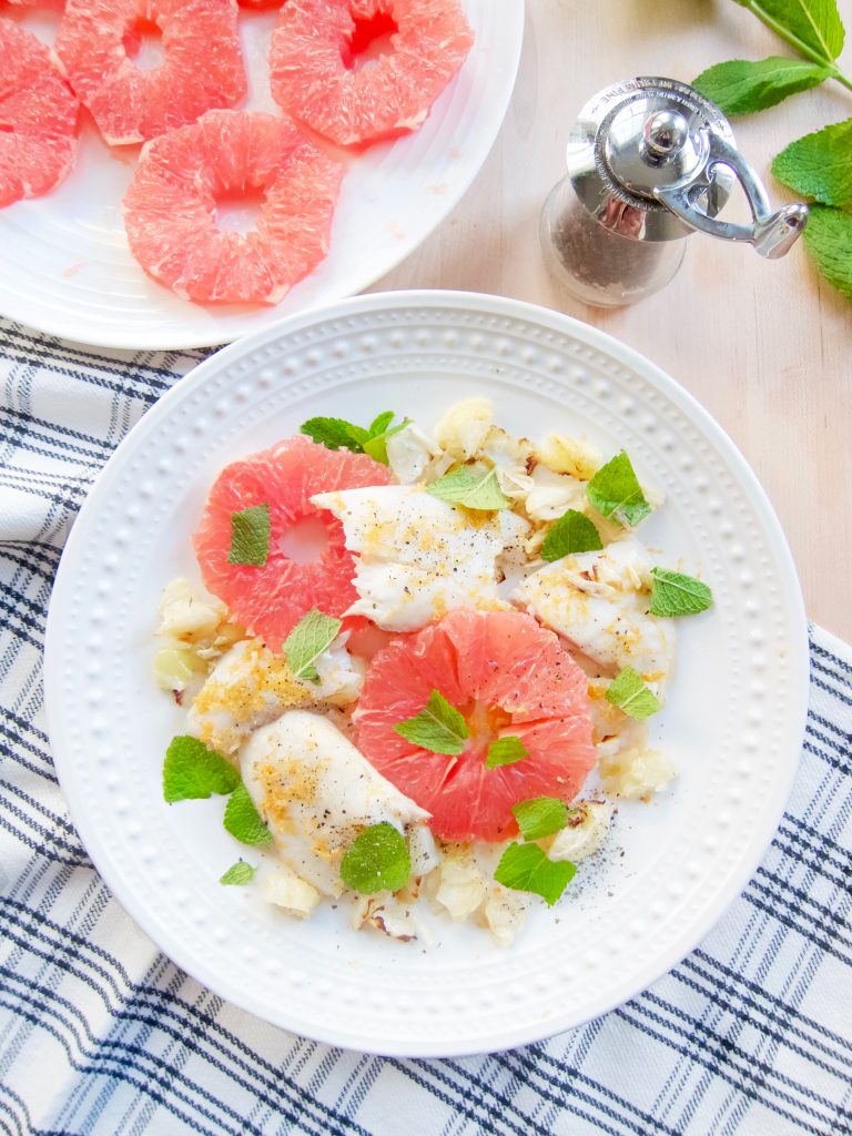 Slow-Cooked White Fish With Charred Cabbage