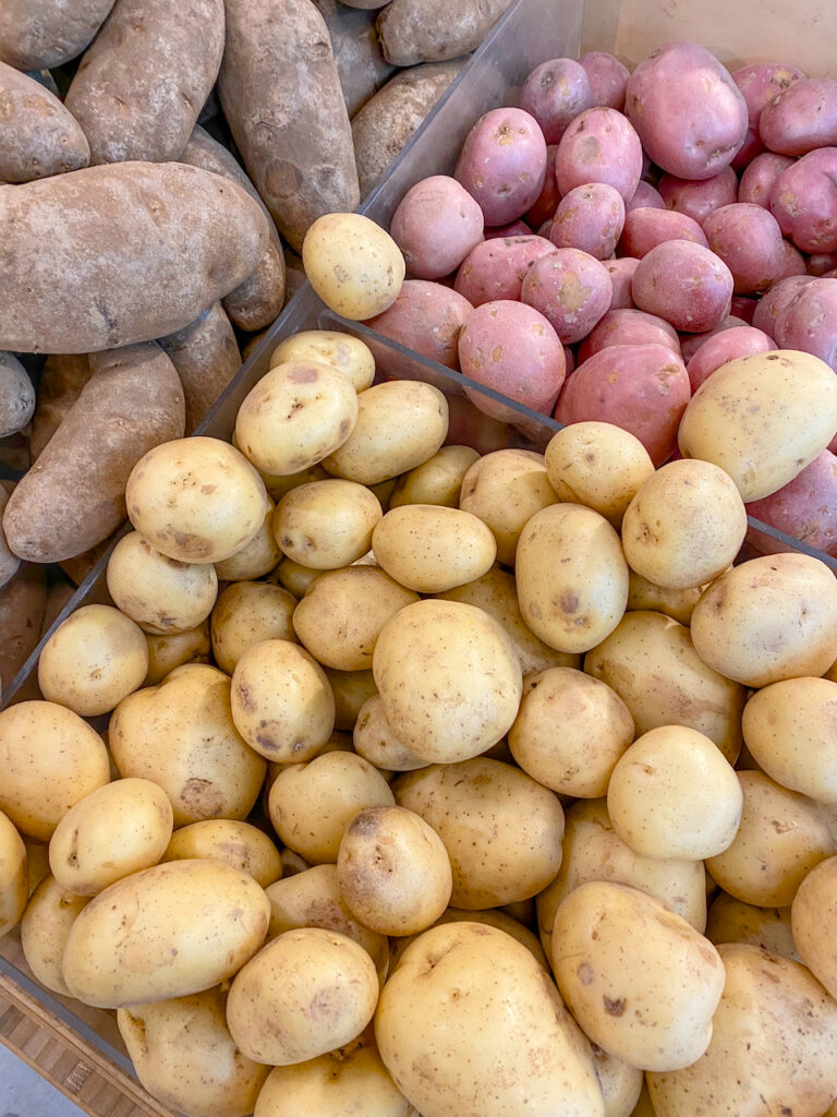 potatoes at Mom's Organic Market